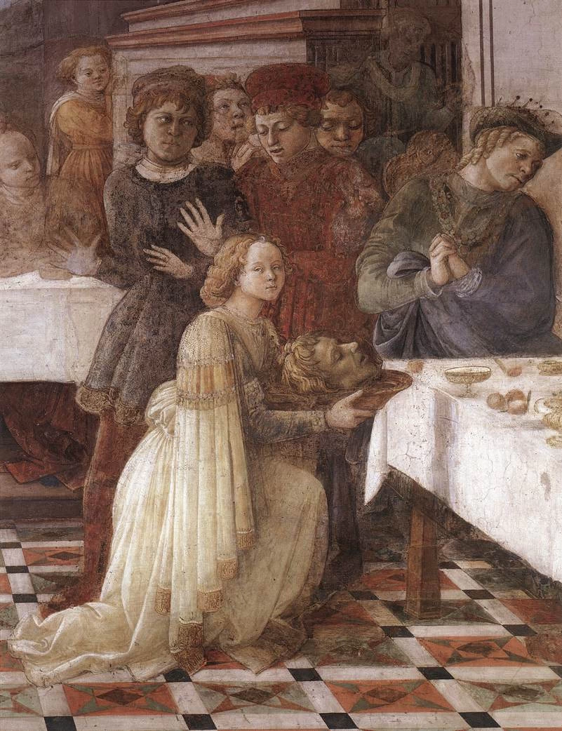 Il banchetto di Erode - Duomo, Prato, dettaglio 2